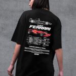 Жіноча Оверсайз Футболка Without З Принтом Ferrari Black