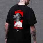 Чоловіча Оверсайз Футболка Without З Принтом Hamilton Black