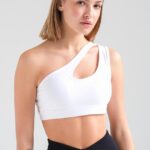 Жіночий Спортивний Топ З Ефектом Push Up На Одне Плече Without Yoga White