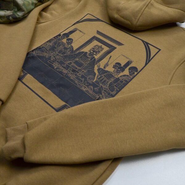 Худі чоловічий на флісі з принтом Weapon Dealer торговець зброєю , Койот, SGHUDI19988