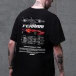 Чоловіча Оверсайз Футболка Without З Принтом Ferrari Black