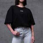 Жіноча Оверсайз Футболка З Принтом Without 1702 Black