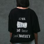 Жіноча Оверсайз Футболка З Принтом Without Dollar Black