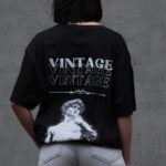 Жіноча Оверсайз Футболка З Принтом Without Vintage Black