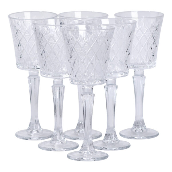 Набір келихів для вина 6 шт 225 мл на високій ніжці HP-19-128