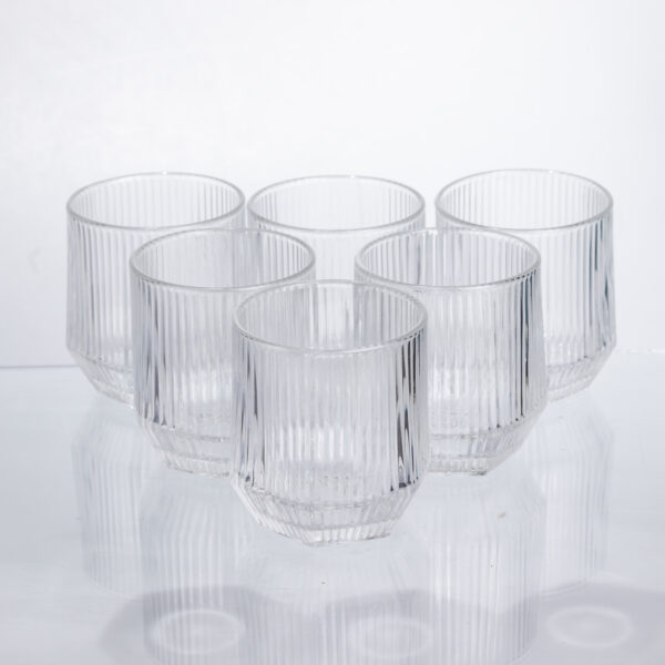 Набір склянок 6 шт по 250 мл для напоїв Прозорий HP-19-LJB-1