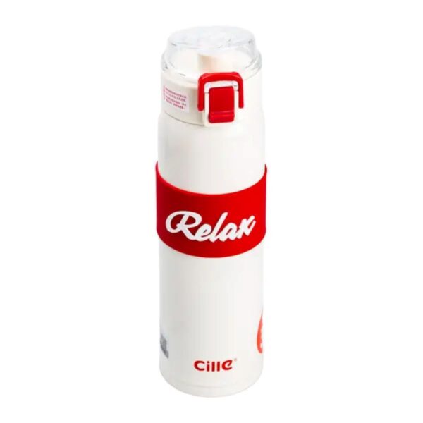 Термос Relax з поїлкою з металевою колбою 520 мл Білий HP17304W