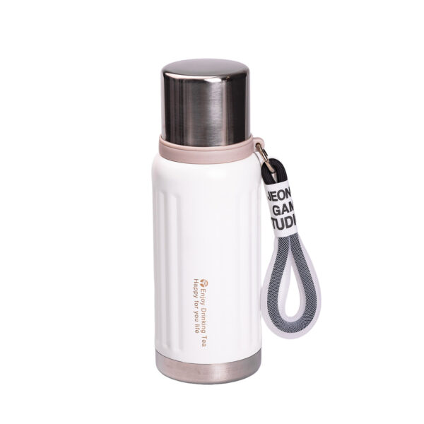 Термос Enjoy з нержавіючої сталі 600 мл білий HP-14-9W