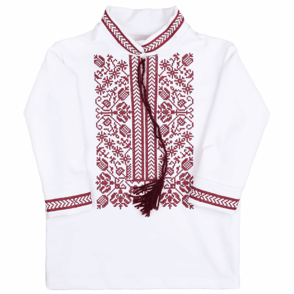 Вишиванка для хлопчиків "Тарас", Молочний, 128 (9 років)