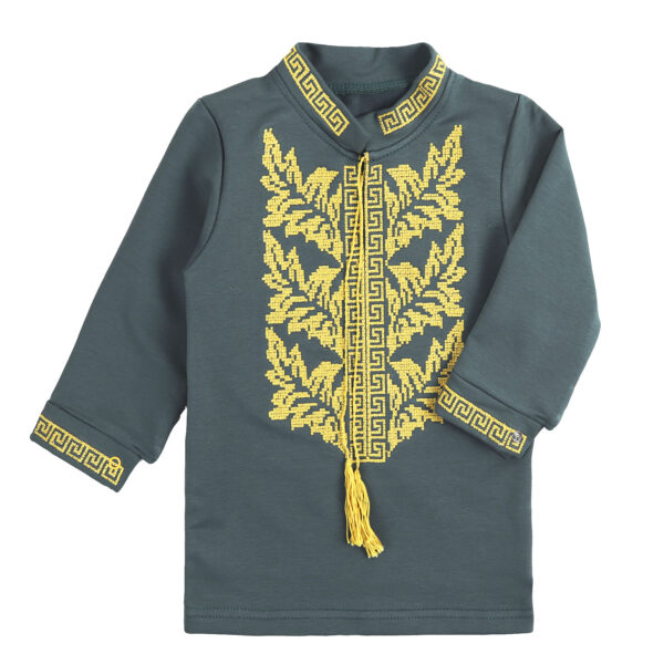 Вишиванка для хлопчика "Орест", Евкаліпт, 92 (2 роки)