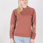 Жіночий світшот "Колоски", Карамель, 44