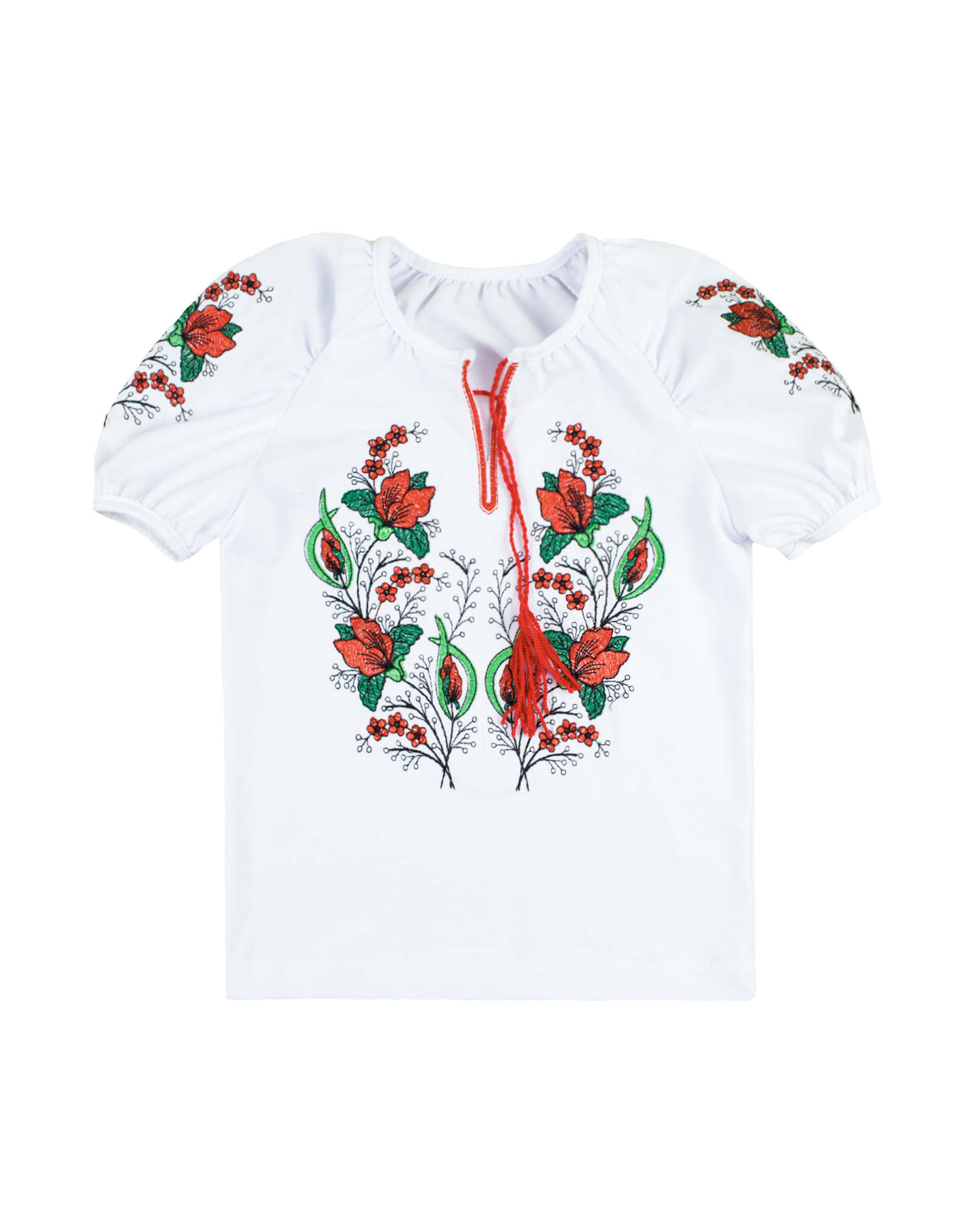 Блуза для дівчинки "Вишиванка-22", Білий, 86 (1.5 роки)