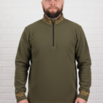 Чоловіча фліска "Ярош" з вишивкою, Хакі, 44