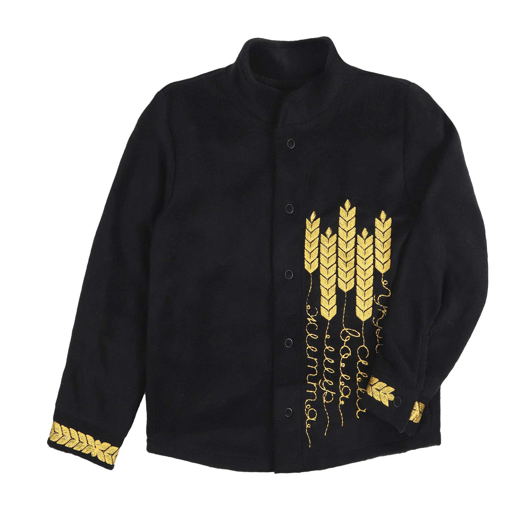 Флісова сорочка дитяча "Україна" з вишивкою, Чорний, 92 (2 роки)