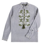 Флісова вишиванка для хлопчика "Дубочок", Сірий, 128 (9 років)