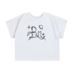 Футболка oversize дитяча "Маленький Принц" вишивка, Білий, 134 (9 років)