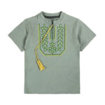 Футболка вишиванка для хлопчика "Тризуб", Оливковий, 86 (1.5 роки)