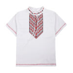 Футболка вишиванка у білому кольорі №24, Білий, 98-104см