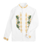 Вишита сорочка для хлопчика "Дубочок", Білий, 122 (7 років)