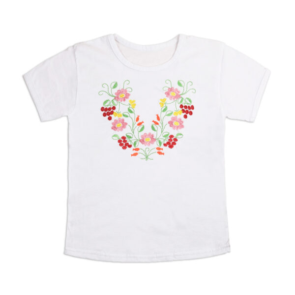 Вишиванка "Букет" для дівчинки №2, Білий, 110-116см