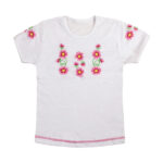 Вишиванка для дівчинки №5, Білий, 98-104см