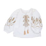 Вишиванка для дівчинки "Колоски", Білий, 98 (3 роки)