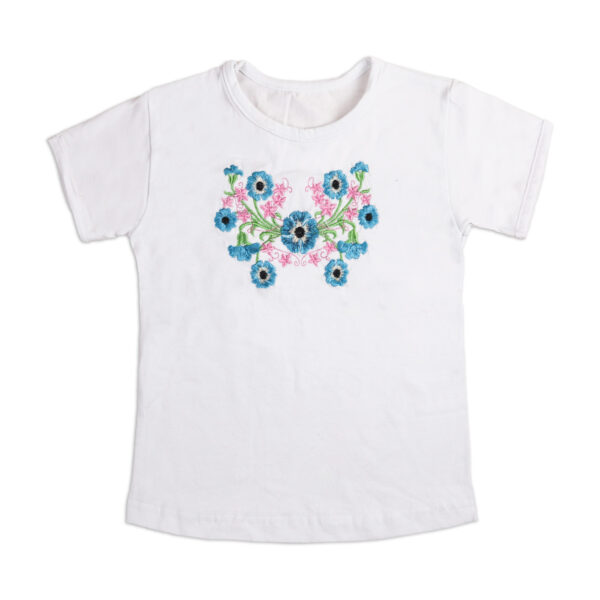 Вишиванка для дівчинки "Незабудка", Білий, 98-104см