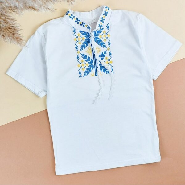 Вишиванка для хлопчика №10, Білий, 140-146см