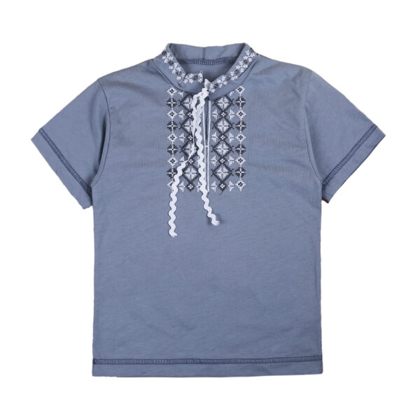 Вишиванка для хлопчика №5, Сірий, 110-116см