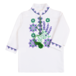 Вишиванка для хлопчика "Лаванда", Молочний, 92 (2 роки)