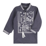 Вишиванка для хлопчика "Рідний край", Темно-сірий, 92 (2 роки)