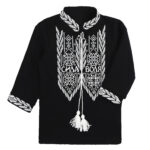 Вишиванка для хлопчика "Сила/Воля" двунитка , Чорний, 92 (2 роки)