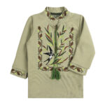 Вишиванка для хлопчика "Верба", Оливковий, 92 (2 роки)