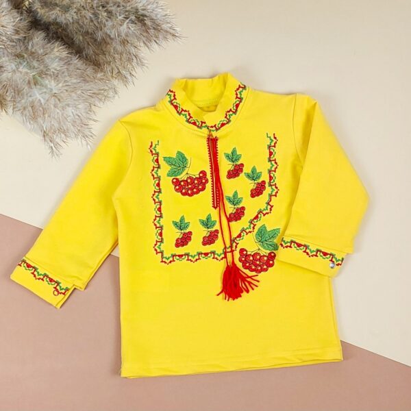 Вишиванка для хлопчиків "Калина", Жовтий, 98 (3 роки)