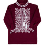 Вишиванка для хлопчиків "Тарас", Бордовий, 92 (2 роки)