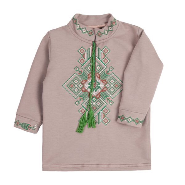 Вишиванка для хлопчиків "Іванко", Какао, 92 (2 роки)