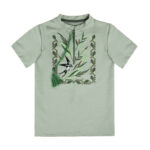 Вишиванка дитяча "Верба" короткий рукав, Оливковий, 122 (7 років)