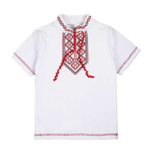 Вишиванка "Орнамент" №22, Білий, 98-104см