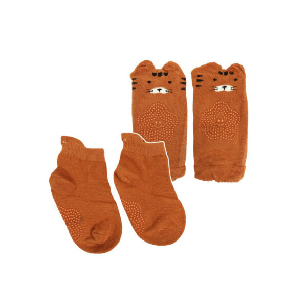 Дитячий набір наколінники і шкарпетки "Тигр" MGZ-0649(Orange)