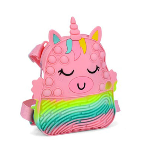 Дитяча сумочка-рюкзачок "Єдиноріг" 9882(Light-Pink) розмір 20 см