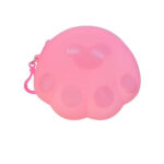 Дитячий гаманець-брелок "Лапка" C44413, 14 х 12 х 2 см Світло-рожевий